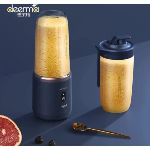 Youpin Deerma Portable Multipurpose Electric JuicerAutomatic Blender USB Rechargable Mini Juice Cup Cut Mixer 400ML New