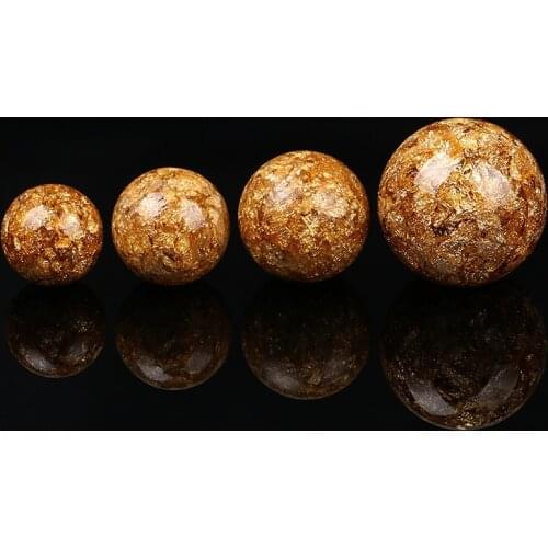 10 Pcs/lot Fashion Gold Round Beads Loose Rondelle Bead Spacer beads for jewelry making DIY Bracelets Necklace 6-20MM Wholesale