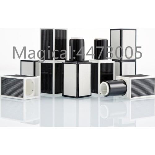 12.1mm 10/30/50pc Empty Lipstick Tube Black White Stripe Square Lip Balm Container Cosmetic Refillable Lipstick Shell Packaging