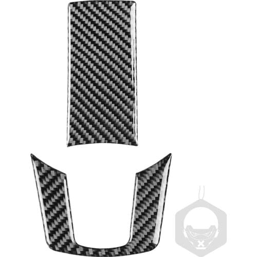 2pcs/set Wheel Trim Sticker Personal Car Elements Carbon Fiber Steering Easily Installation for Dodge Challenger 11-14 LHD