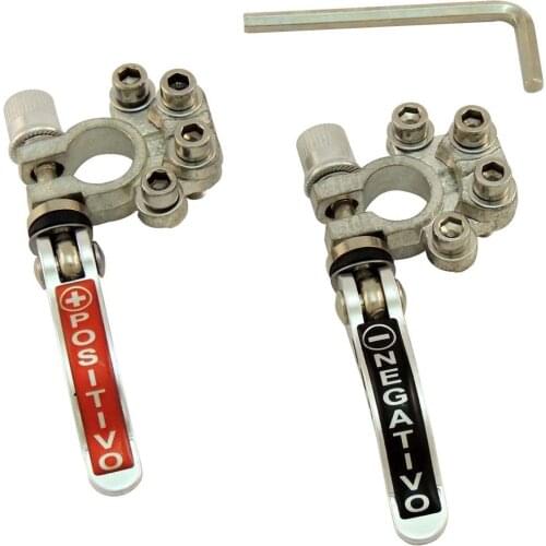 2 pack Toolless quick disconnect Battery main cable Post terminal shut-off connectors 12v 6v 24v boat race car UTV tractor truck