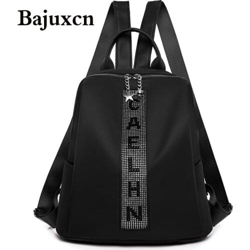2021New Fashion Backpack Women Oxford Cloth diamonds Shoulder Bag School Bags for Teenage Girls Light Ladies Travel Backpack sac