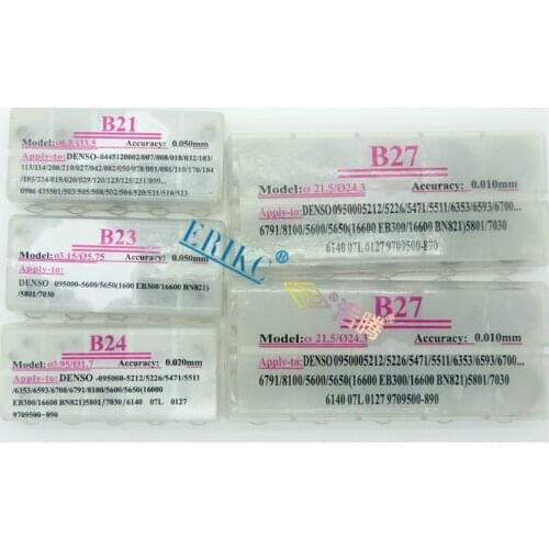 400PCS ERIKC B21 b23 b24 b27 Common Rail Lift Adjusting Shim and Carbide Shim Kits for Injectors auto Diesel Engine Gasket