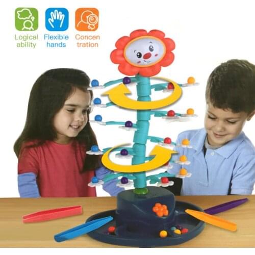 Creativity Electric Swing Sunflower Board Game Toy Childrens Interactive Swing Balance Puzzle Board Game For Kid Early Learning