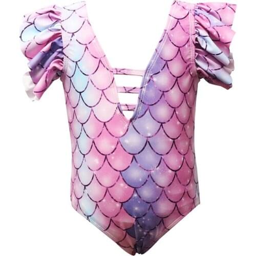 Childrens Swimsuit Mermaid European and American Conjoined Girl Swimwear