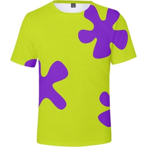 3D Anime Patrick Star t shirt women/men/kids fashion harajuku tee shirt streetwear hip hop summer short sleeve t-shirt clothes