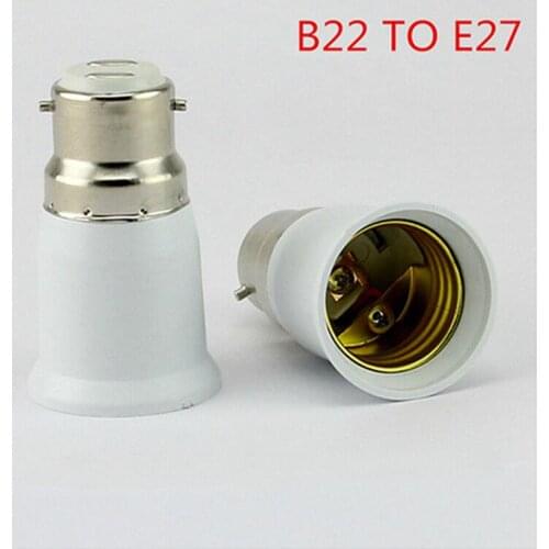 HobbyLane B22 to E27 Light Lamp Bulb Socket Base Converter Edison Screw to Bayonet Cap