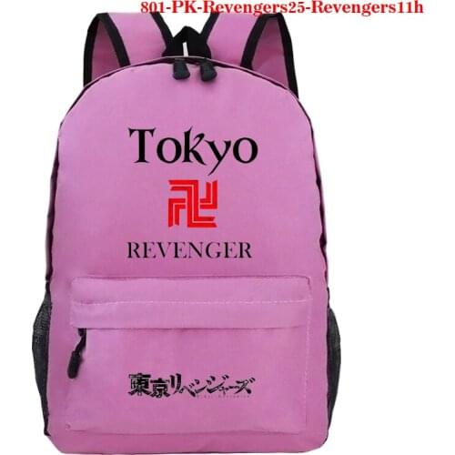 Anime Tokyo Revengers Backpack for Teenager Cosplay Canvas Schoolbag Travel Laptop Bags Boys Girls Bookbags Teens Back To School