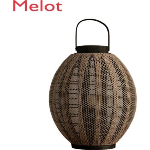 Creative Wooden Wind Lamp Candlestick Large Retro Lantern Wedding Romantic Outdoor Courtyard Decoration Handmade Lucky Crafts