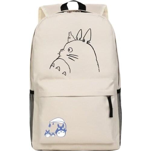 Miyazaki Hayao Totoro Cosplay Backpack Anime Nylon School Bag Unisex