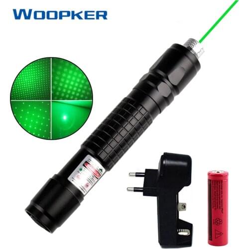 Powerful Green Laser Pointer 8000-10000 Meters Star Pen with Star Cap Flashlight Laser Sight