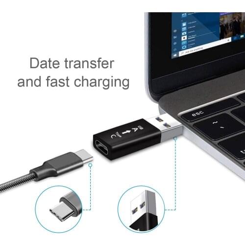 USB Male To Type-c Female Connector USB 3.0 Type-c Converter Charge High-speed Conversion Interface Suitable for Computer Phone