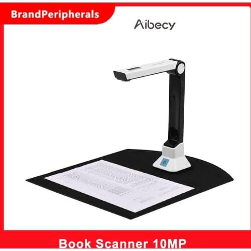 Aibecy BK50 Portable 10 Mega-pixel High Definition Book Scanner Capture Size A4 Document Camera for File Recognition Scanner