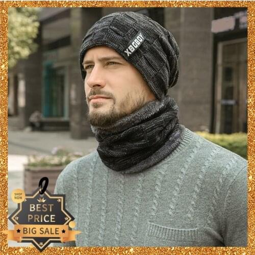 Winter Boy Friend Russion Hat For Man Warm Caps For Gentleman Thick Knitted Fleece Snow Beanie Casquette for Male Holiday Gift