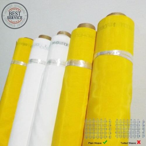 Polyester Screen Printing Fabrics 120T-34W-165cm-White-50meters
