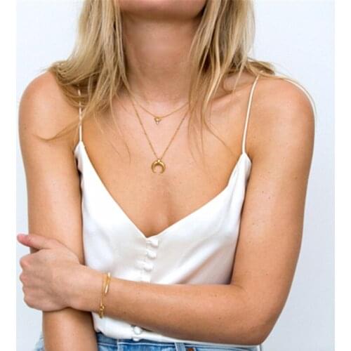 2021 Silk Satin Spaghetti Strap Top Women V Neck Cover Button White Tops Sexy Female Summer Sleeveless Camisole Shirts