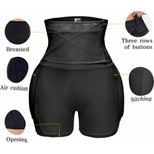 Woman Sponge Padded Seamless Butt Lifter Hip Enhancer Curve Shaper Shapewear High Waist Control Shaping Underwear Thigh Trimmer