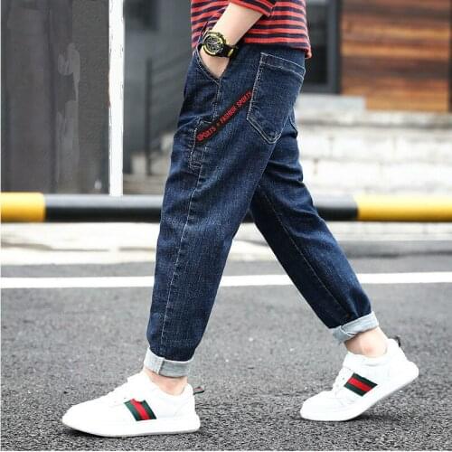 Winter Kids Jeans for Boys Jeans Warm Plush Pants Boys Jeans Autumn Kids Denim Pants Boys Casual Thicken Children Pants Spring