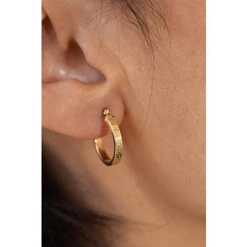 14 carat Gold Minimal Grecian Earrings For Women Extraordinary Earrings Jewelry