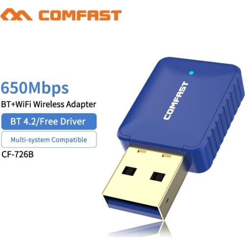 20pc 5Ghz AC600 AC Wireless usb Wifi Adapter Dual Band Antenna 650M Bluetooth 4.2 PC computer Network Card Wifi Receiver Emitter