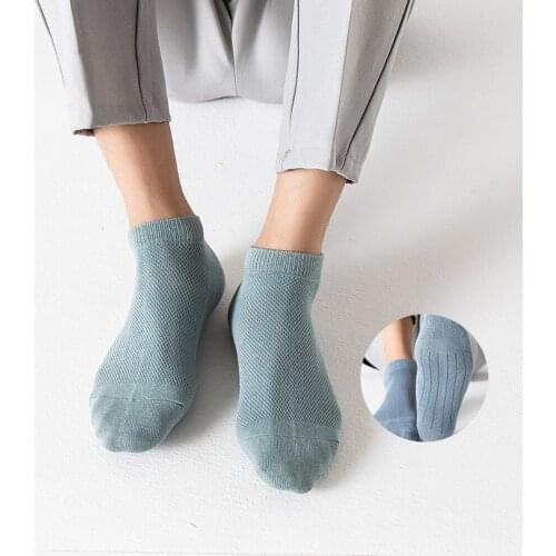 3 Pairs/Lot Mens Socks High Quality Spring Summer Short Ankle Socks Mesh Breathable Soft Man Cotton Socks Casual Male Boat Sock