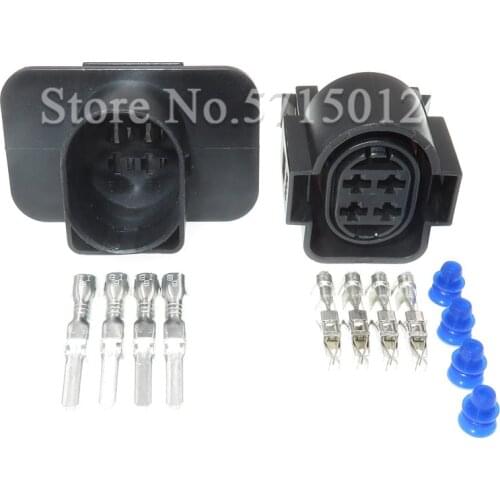 4 Hole 1H0973734 Auto Car Light Lamp Sockets Automotive Female Male Connector 1H0 973 734 For Audi