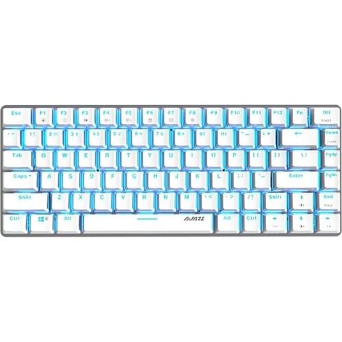 82 Keys Wireless Mechanical Keyboard USB Wired / bluetooth 5.0 Dual Mode Red Switch Blue Backlight Gaming Keyboard 4