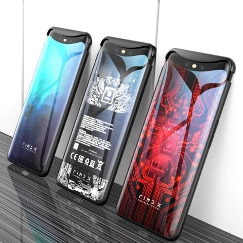 For OPPO Find X Case 6.42'' 6D Curved Tempered Glass Phone Case Cover for OPPO Find X FindX Cover 360 Full Protective Funda Capa