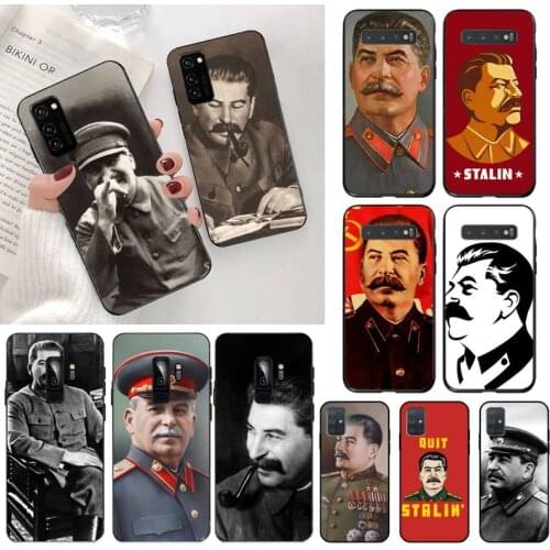 CUTEWANAN Russian Stalin Ussr Phone Case for Samsung S20 plus Ultra S6 S7 edge S8 S9 plus S10 5G lite 2020