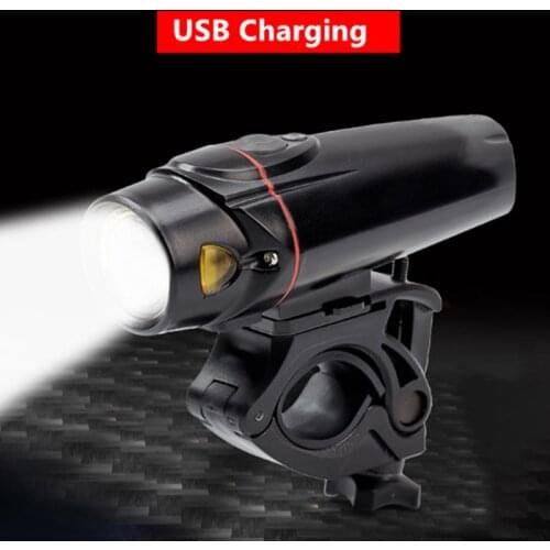 Bicycle USB charging headlights glare riding waterproof highlight/mountain bike intelligent/control warning tail light