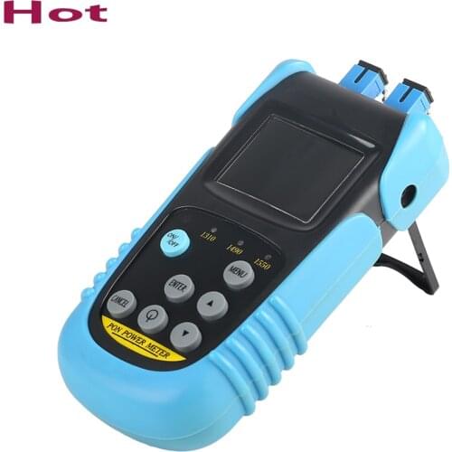 Power meter Tester AUA-607P Handheld PON Fiber Optic Power Meter with SC UPC Connector pon with 1310nm,1490nm,1550nm wavelength