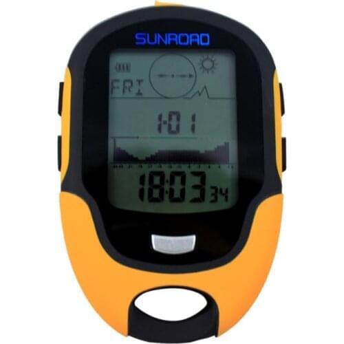 Camping Altimeter LCD Digital Barometer Compass Thermometer Hygrometer Weather Forecast LED Torch FR500