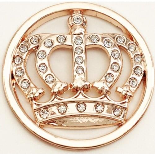 LOVE Crown KEY 33mm Metal For Coin Disc Holder Cn033