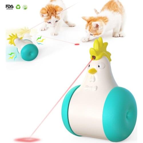 Multifunctional Electric Cat Toy Smart Cat Toys Interactive Infrared Move Sound Cat Laster Toys for Cats Kitten Squeak Toys