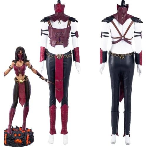 Mortal Kombat 10-Mileena Cosplay Costume Outfits Halloween Carnival Suit