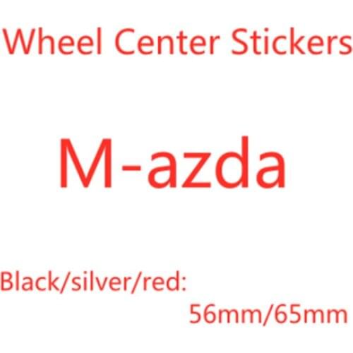 4Pcs 56/65mm Car Wheel Hub Cap Metal Emblem Stickers Accessories For M-azda 3 6 5 CX5 CX30 CX9 MX5 CX4 CX3 CX7 RX7 RX8 Atenza Ax
