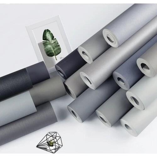 3m Solid Matte Vinyl self adhesive Wallpaper DIY Waterproof Wall Stickers Home Decor Films Living Room Kitchen Door Poster