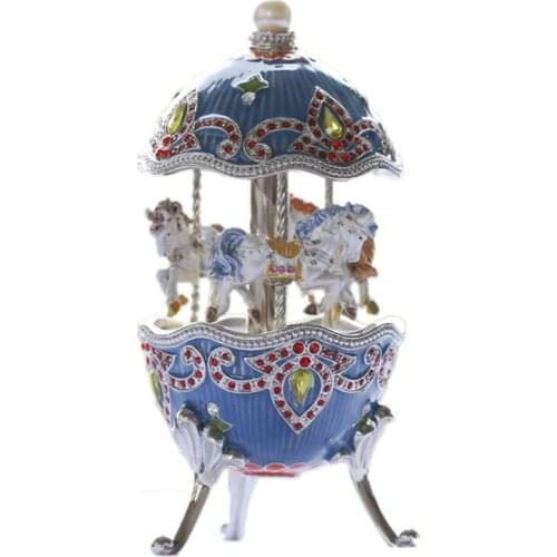 Gift valentines day of the lacquer that bake ribbon color music box Merry-go-round music box to send female friends