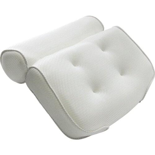 3D Net Bathtub Pillow Bathroom Bath Head Pillow Suction Cup Bath Head Pillow Bathtub Pillows Bathroom Supplies beneficial