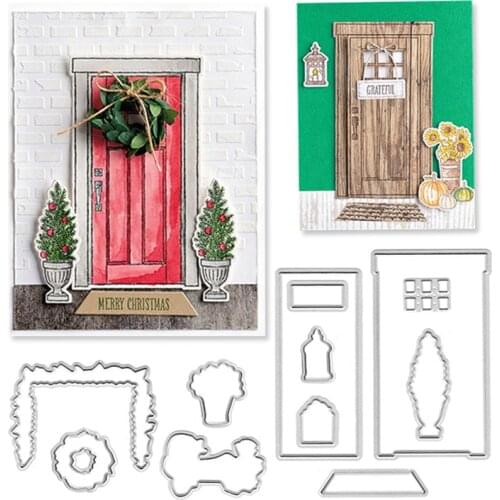 Julyarts House Door Scrapbook Album Cutting Dies For DIY Scrapbooking Paper/Photo Cards Embossing Die