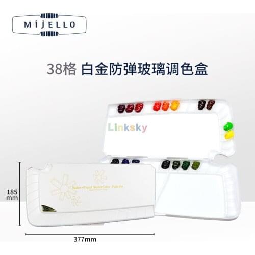 Mijello Bulletproof Palette for Watercolor ,MWP-3036,MWP-3038,MWP-3055, Strong Enough To with Stand Years of Usage