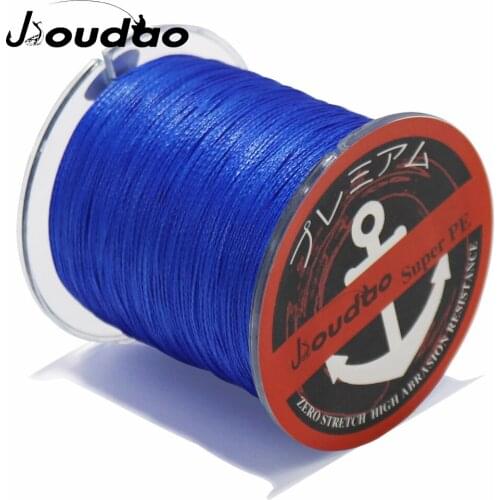 Jioudao Series 300M Braided Line 4 Strands Strong Multifilament Fish Line Super Power Abrasion Resistant Braid Fishing Line