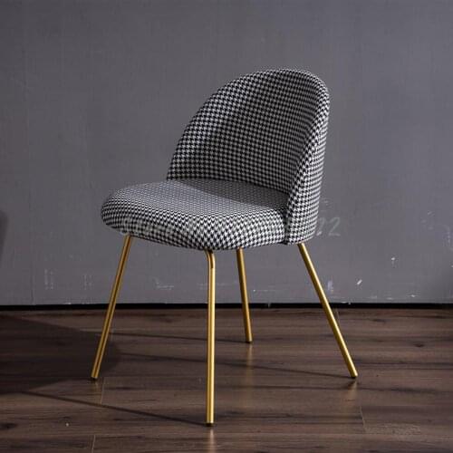 Nordic Chair Net Red Chair Modern Simple Home Make-up Chair Light Luxury Dining Chair Bedroom Leisure Manicure Stool