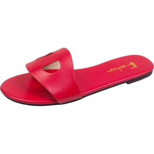 Cool Low Heel Slides 2021 New Women Outdoor Floor Shoes Girl Non-Slip Flip Flops Home Slippers Female Comfy Zapatillas Hot Sale