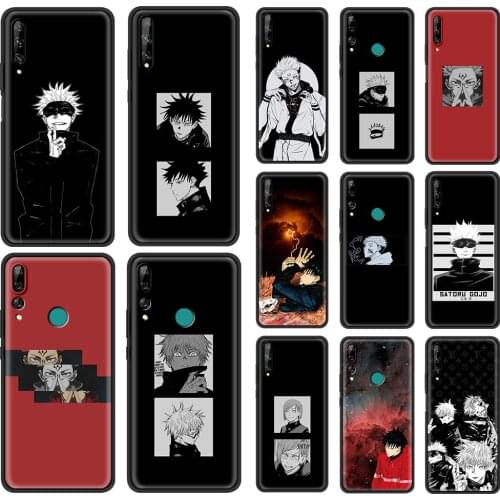 Jujutsu kaisen Gojou satoru Phone Case For Huawei Y6 2019 Cover Y7a Y5 Y7 Y9 Prime Y5p Y6p Y8p Y6s Y9s Y9a Silicone Black Shell