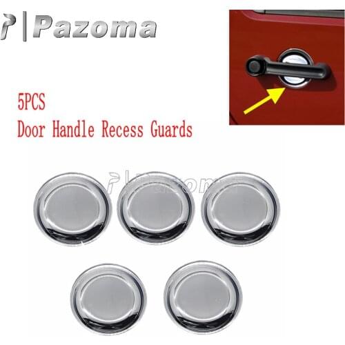 For Jeep Wrangler 07-17 JK 4DR Door Handle Recess Guards Slot Scratches Automobile Shakes Protective Vinyl Protector
