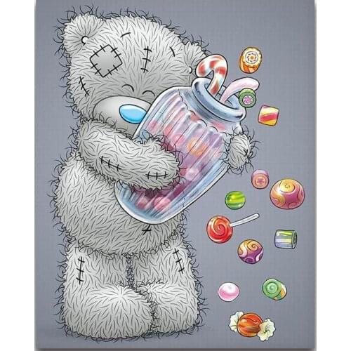 Animal diamond mosaic cartoon bear embroidery painting 5d rhinestone wall sticker decor diamond drawing art needlework handcraft