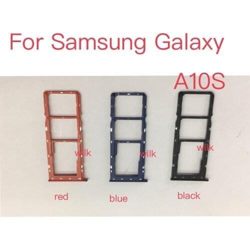 10 Pcs Replacement Parts for Samsung Galaxy A10S SIM Card Slot Tray Holder Spare Parts Silver/Gold/Gray