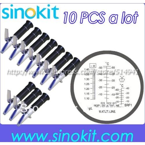 10pieces per lot Wholesales Ethylene Glycol Antifreeze and Battery- Refractometer RHA-503ATC