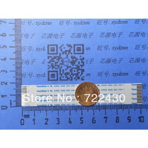 13PIN, FFC/TTL flat line, soft wire, spacing of 1.25MM, 100mm FFC TYPE A, Flexible Flat Cable ROHS